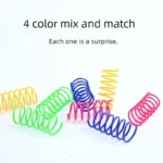 Colourful Cat Spring Toys – Interactive Coil Set - Image 4