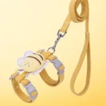 Cat Harness Leash Collar Set Adjustable Cartoon Bee Double Layer Dog Harness for Small Medium Pet Collar Leash Outdoor Walking - Image 8