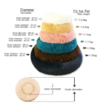 Round Plush Pet Bed for Medium & Large Dogs - Image 6