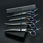 Dog Grooming Scissors Purple Dragon 6" 7" Stainless Pet Beauty Scissors Cutting Scissors Thinning Shears Curved Scissors Z3001 - Image 9