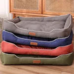 Waterproof Square Dog Bed for Large Dogs