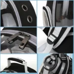 Transparent Space Capsule Pet Backpack Carrier Lightweight Portable Breathable Foldable for Cats Dogs Outdoor Travel Adventure - Image 2