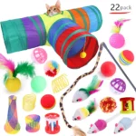 DualPet Kitten Toys Variety Cat Toy Combination Set Cat Toy Funny Cat Stick Sisal Mouse Bell Ball Cat Supplies 20 Piece Set anti - Image 10