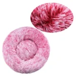 Round Dog Bed Winter Warm Cat Bed Plush Basket for Dog Washable Pet Bed for Small Medium Large Dog Sofa Cat - Image 9