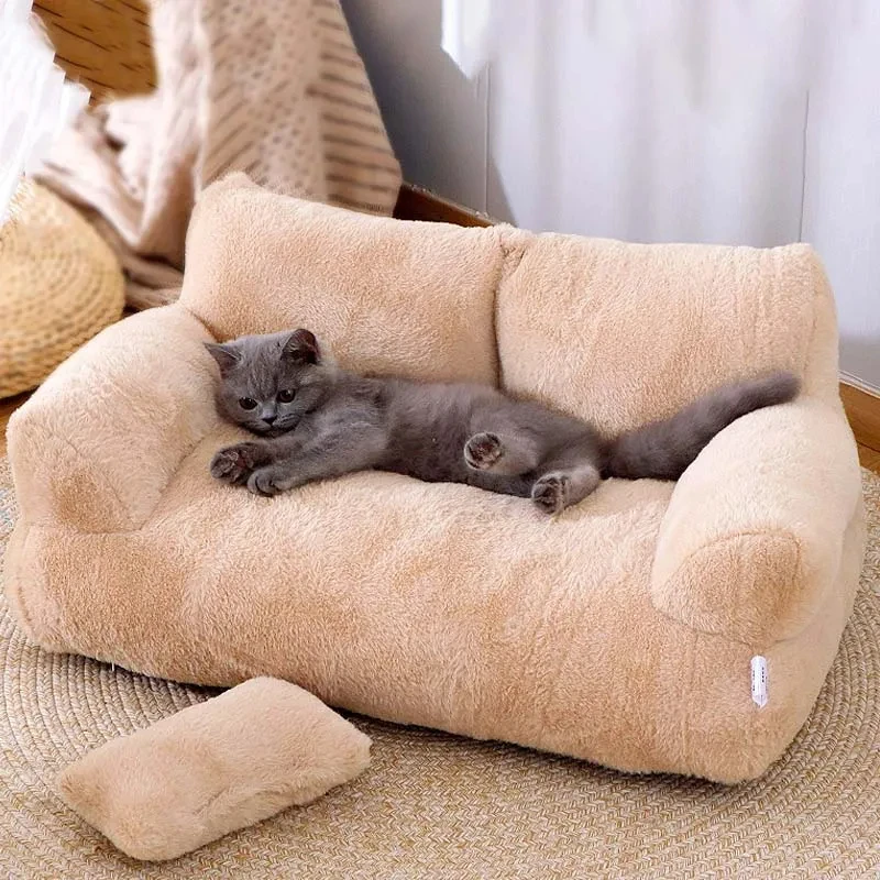 S550a0d0adeef422cbc1753adf457cb918.webp Luxury Cat Bed Sofa Winter Warm Cat Nest Pet Bed for Small Medium Dogs Cats Comfortable Plush Puppy Bed Pet Supplies - Image 1