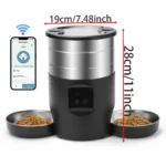 4.5L Automatic Cat Feeder with Dual Bowls - Image 2