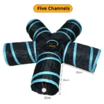 Cat Tunnel Pet Supplies Cat S T Pass Play Tunnel Foldable Cat Tunnel Cat Toy Breathable Drill Barrel for Indoor loud paper - Image 23