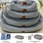 Cozy Oval Plush Pet Bed for Cats & Small Dogs - Image 4
