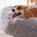 Long-Plush Round Pet Bed for Dogs & Cats - Image 2