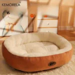 Cozy Oval Plush Pet Bed for Cats & Small Dogs - Image 2