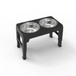 BOOTEELY Elevated Dog Feeder Bowls Adjustable Raised Stand with Double Stainless Steel Food Water Bowls Small Medium Large Dogs - Image 6