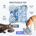 Dog Toys Slow Feeder Interactive Increase Puppy IQ Food Dispenser Slowly Eating NonSlip Bowl Pet Puzzle Cat Dogs Training Game - Image 2