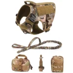 Tactical Military Vest Pet German Shepherd Golden Retriever Tactical  Training Dog Harness and Leash Set For All Breeds Dogs - Image 7