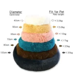 Long-Plush Round Pet Bed for Dogs & Cats - Image 6