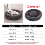 Round Plush Pet Bed for Medium & Large Dogs - Image 14