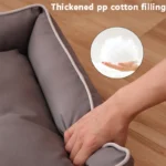 Waterproof Square Dog Bed for Large Dogs - Image 4
