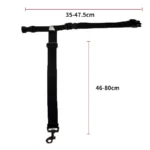 Solid Color Two-in-one Pet Car Seat Belt Nylon Lead Leash Backseat Safety Belt Adjustable Dogs Harness Collar Pet Accessories - Image 6