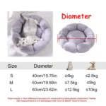 Round Plush Pet Bed for Medium & Large Dogs - Image 9