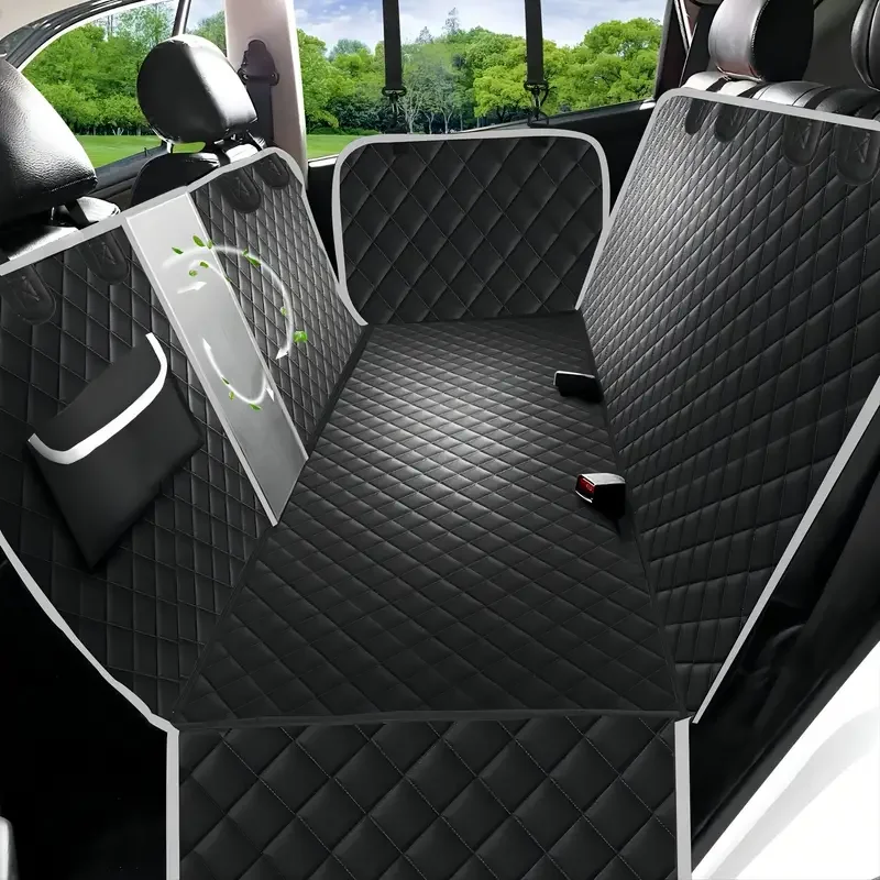 Sc936d54cbb7a4e4191f55fb9e1d280239.webp Dog car backseat cover with integrated mesh panel