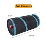 Cat Tunnel Pet Supplies Cat S T Pass Play Tunnel Foldable Cat Tunnel Cat Toy Breathable Drill Barrel for Indoor loud paper - Image 15