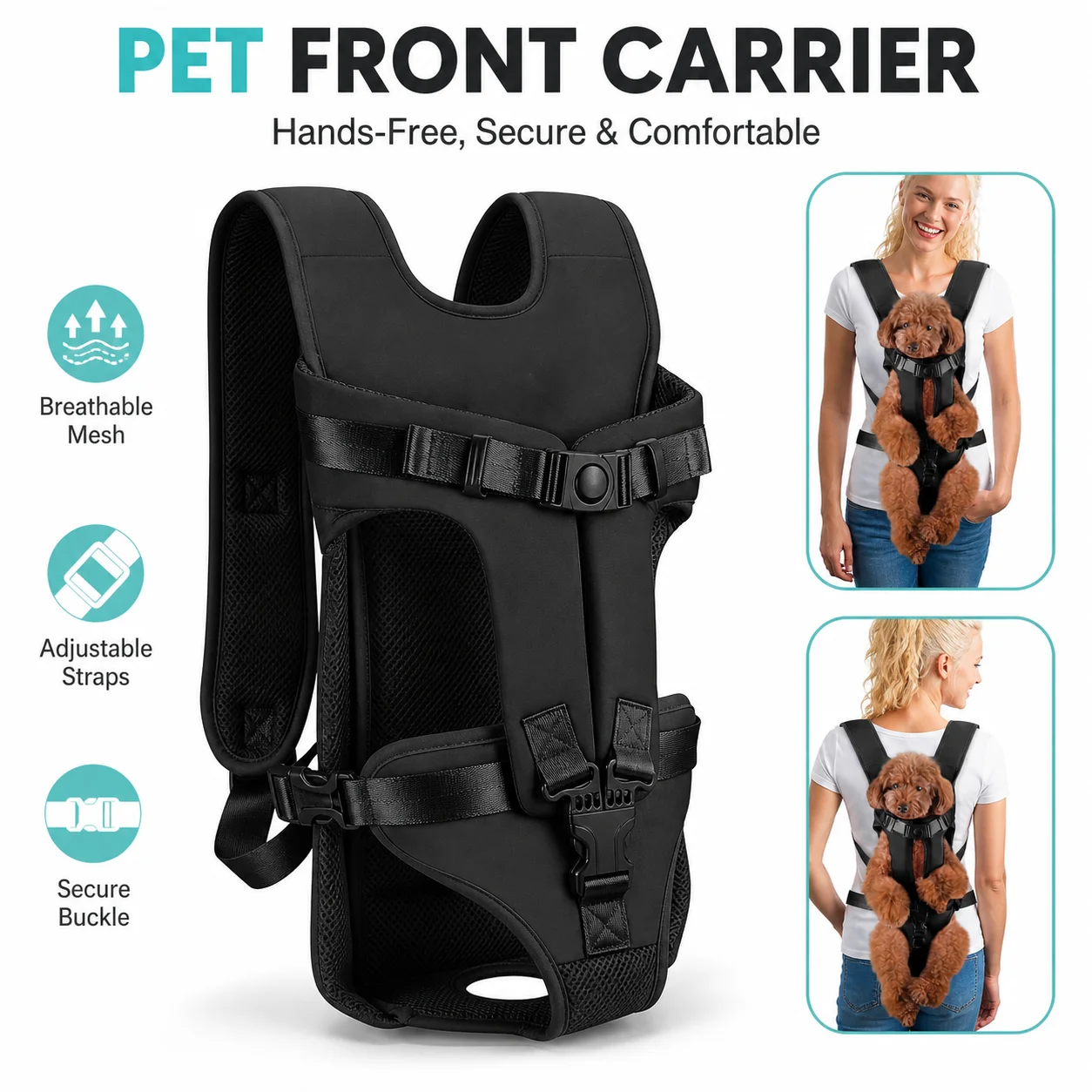 Sd0a5169065a44588a179fa7a2072f5b53.webp Pet Front Carrier Backpack