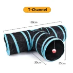 Cat Tunnel Pet Supplies Cat S T Pass Play Tunnel Foldable Cat Tunnel Cat Toy Breathable Drill Barrel for Indoor loud paper - Image 17