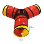 Cat Tunnel Pet Supplies Cat S T Pass Play Tunnel Foldable Cat Tunnel Cat Toy Breathable Drill Barrel for Indoor loud paper - Image 9