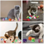 56pcs/28pcs/14pcs Cat Toys Mixed Pack. A Combination of Various Plastic Toys and Plush Toys Suitable for Multiple Cats To Play - Image 5