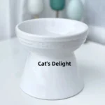 Cool Color Ceramic Pet Bowl High Footed round Mouth Water Bowl Feeding Tray Anti Flip Anti Black Chin for Cats And Dogs - Image 6