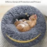 Round Plush Pet Bed for Medium & Large Dogs - Image 2