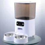 5L Double Bowls Smart Automatic Cat Feeder With Camera Cat Dry Food Video Dispenser Pet Smart Voice Recorder Auto Feeder For Dog - Image 7